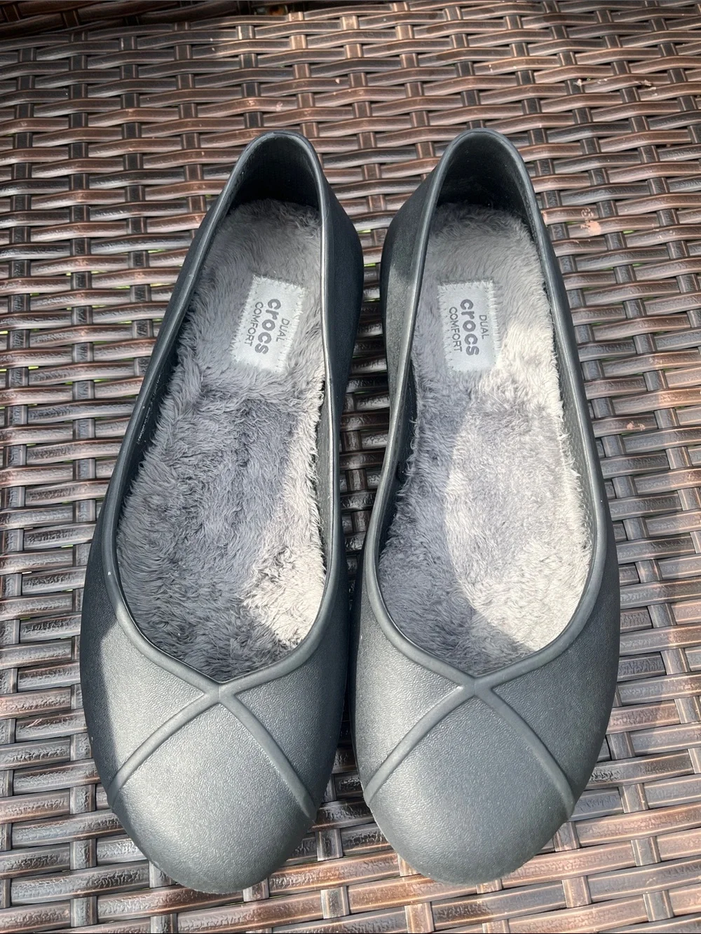 CROCS Women’s Black Lined Ballet Flat